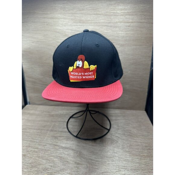Rare Wienerschnitzel Trucker Hat Cap Snapback World's Most Wanted Wiener OTTO - Picture 1 of 5